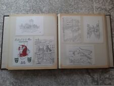 Albert Masri, Classeur de cartes postales et gravures, 93 CPA