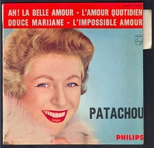 PATACHOU 45T n°13 EP 1961 Philips 432.582 Ah ! La belle amour