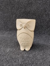 Sculpture Marbell stone art belgium , Hibou Chouette 