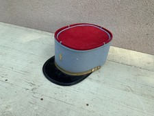 Ancien KEPI MILITAIRE France Armée Bleu Rouge