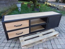 Meuble TV design industriel sur mesure