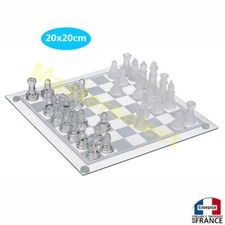 Jeu d'echecs en verre design