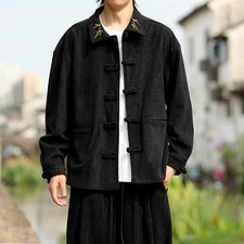 Hommes Velours Chemise Manches