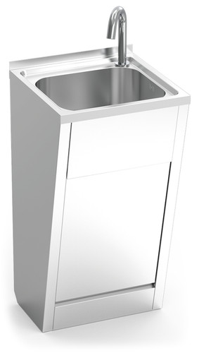 Lave mains inox - , pied