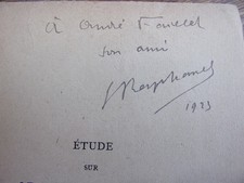 ENVOI AUTOGRAPHE /ÉTUDE SUR LE STYLE DRAMATIQUE d'après le théâtre Jean Raphanel