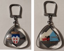Porte-clés Bourbon mobile Savoie Tunnel Mont Blanc (défaut verso impact droite)