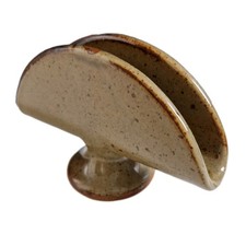 Porte Lettre Ou Porte Éponge En Grès Émaillé Non Signé