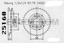 Couronne Derbi Senda/Fenix