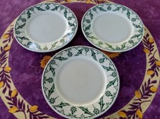 3 Assiettes Plates HBC Choisy
