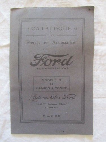 Ancien catalogue ford pieces - ancien,