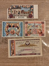 LOT BILLETS TICKETS LOTERIE