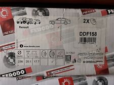 2x FERODO Disques de Frein Avant Ventilé 238mm pour RENAULT CLIO 2 KANGOO DDF158