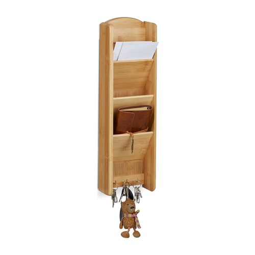 Etagère clés bambou - etagère, à