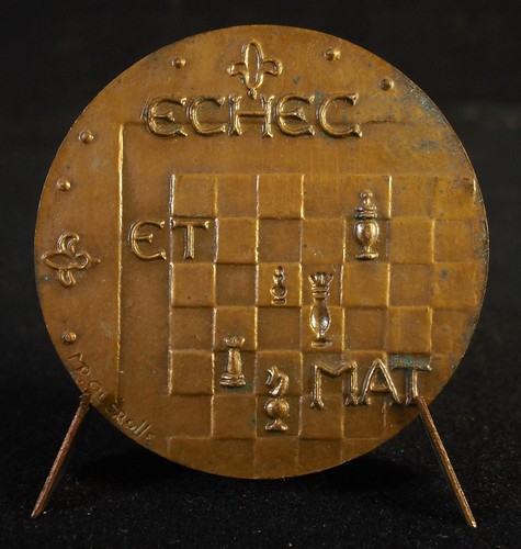 Médaille jeu échecs - médaille,