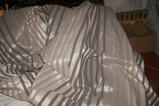 2 rideaux doublés marron 