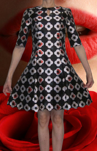 Robe fleurie style années - , 50