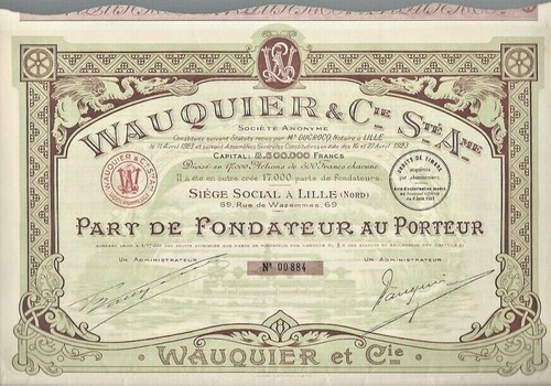 Action wauquier cie - wauquier, cie 