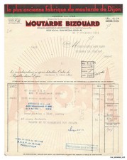 FAC-BFP1-0440-FACTURE - MOUTARDE BIZOUARD - AMORA-DIJON - 1944