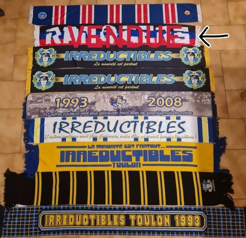 écharpes ultras toulon - ultras,