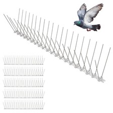 Pics Anti-Pigeon 3 mètres - Répulsif Pigeons Corbeaux Moineaux - Pointes inox - 