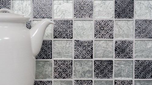 Mosaïque carreau translucide