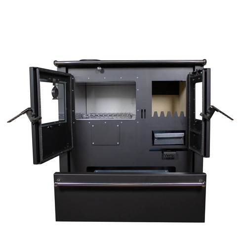 Cuisinière bois inox plus - cuisinière,