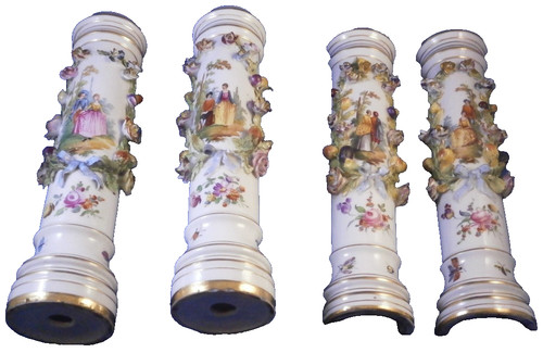 Set antique 19thc - antique, dresden