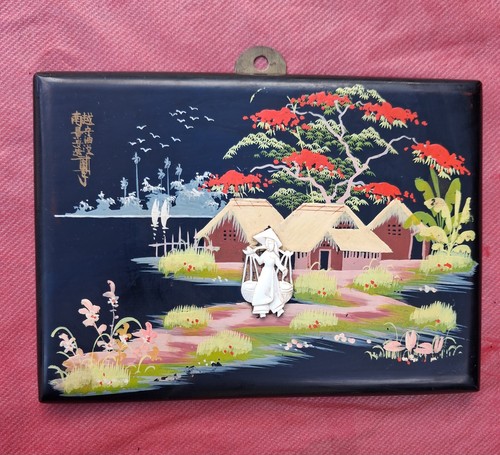 Tableau laque vietnam - tableau,
