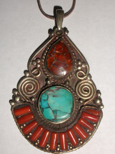 Antique tibetan tribal coral - antique,