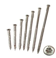 Vis inox A2 terrasse BOIS à tête fraisée ( Lot 100 vis ) TX20 Pointe Cut inox A2