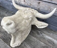 Tête de Vache Terre Cuite Bœuf Boucherie Boucher Ancien Cuisine XIXeme