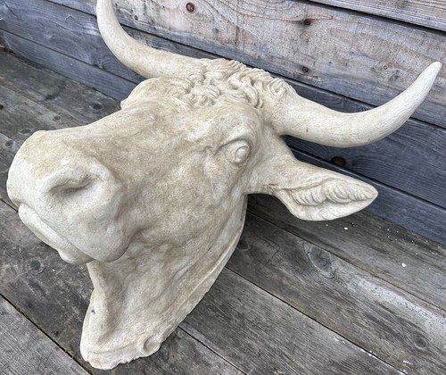 Tête vache terre cuite - vache,