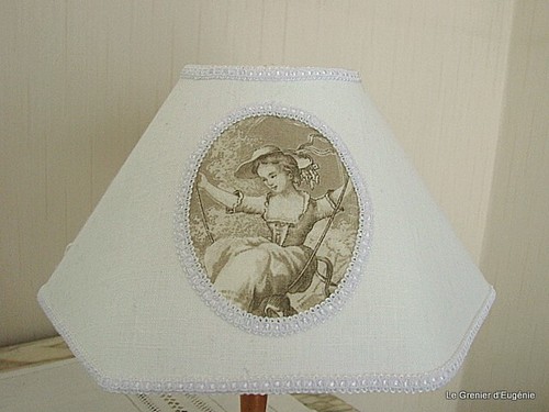Abat jour hexagonal linge - abat-jour, hexagonal,