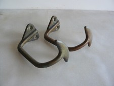 Paire de porte-manteau ancien en laiton