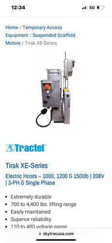 Tractel tirak 501 pa - xe,