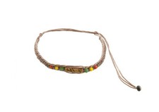 Bracelet brésilien - amitié  - fil - Rasta -  8211