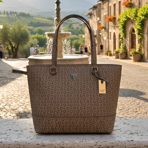 Guess brown logo - guess,