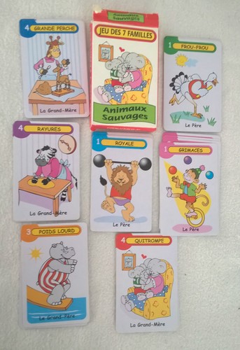 Jeu carte familles babar - familles,