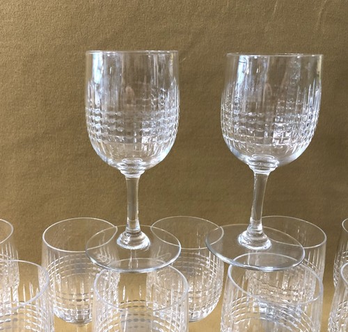 Verre vin en - à, cristal
