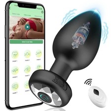 Vibromasseur Anal avec Télécommande Plug Anal Rechargeable Masseur Stimulateur