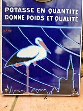 Ancien thermomètre émaillée publicitaire pour la POTASSE D'ALSACE