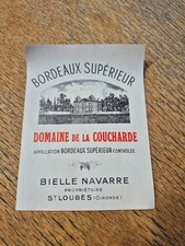 ANCIENNE ETIQUETTE DE VIN