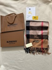écharpe burberry beige en