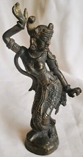Statue d'art d'Asie représente d'Apsara danseuse en bronze