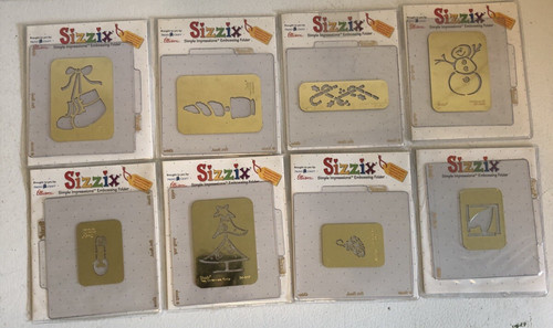 Sizzix embossing folders - folders, lot