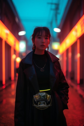 Sexy woman sleek cyberpunk - sexy,