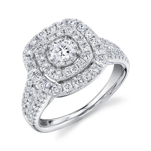 14k blanc fiançailles - blanc,