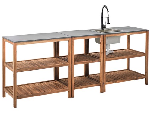 Ilot cuisine extérieur en - de,