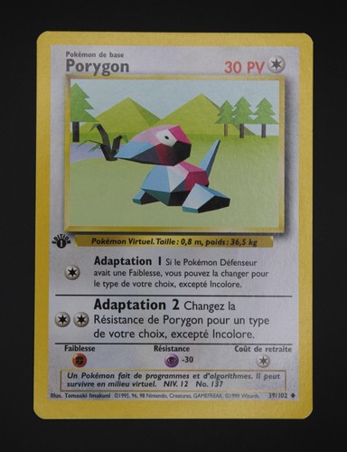 Carte pokemon 102 porygon - pokemon, 39-102