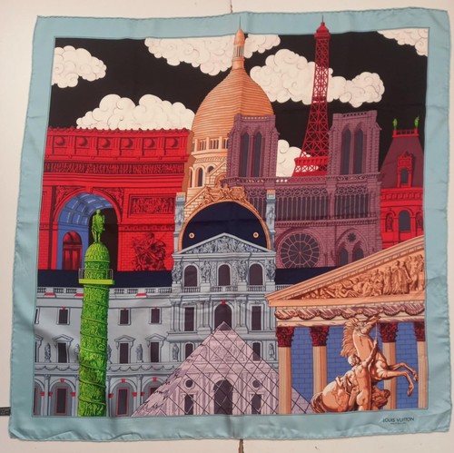 Foulard louis vuitton tableau - foulard,